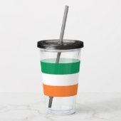 Ierland Nationale Vlag, Ierse standaard, Banner Acryl Drinkbeker (Achterkant)