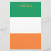 Ierland Nationale Vlag, Ierse standaard, Banner Briefpapier (Voorkant)