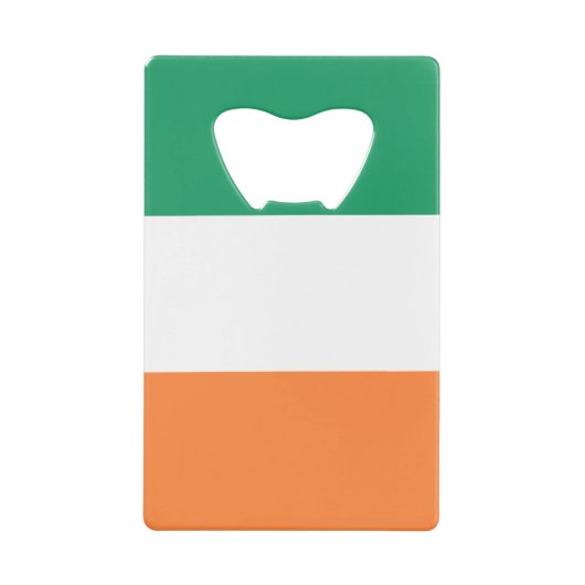 Ierland Nationale Vlag, Ierse standaard, Banner Creditkaart Flessenopener (Voorkant)