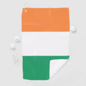 Ierland Nationale Vlag, Ierse standaard, Banner Golfhanddoek (Insitu)