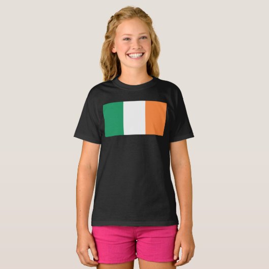 Ierland Nationale Vlag, Ierse standaard, Banner T-shirt (Voorkant volledig)