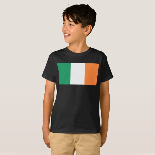 Ierland Nationale Vlag, Ierse standaard, Banner T-shirt (Voorkant volledig)