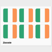 Ierland Nationale Vlag, Ierse standaard, Banner Vierkante Sticker (Vel)