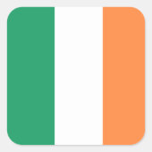 Ierland Nationale Vlag, Ierse standaard, Banner Vierkante Sticker (Voorkant)