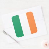 Ierland Nationale Vlag, Ierse standaard, Banner Vierkante Sticker (Envelop)