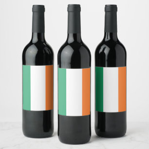 Ierland Nationale Vlag, Ierse standaard, Banner Wijn Etiket
