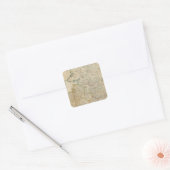 Ierland noord vierkante sticker (Envelop)