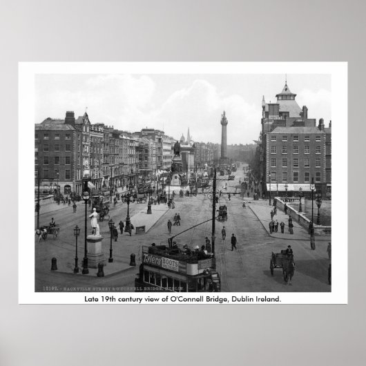  Ierland, O'Connell Bridge Dublin Poster (Voorkant)