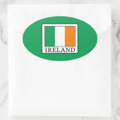 Ierland Ovale Sticker (Tas)