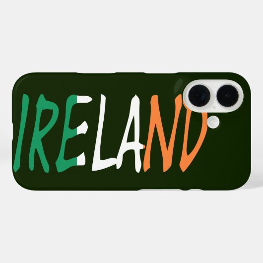 Ierland overlay op Iers vlaggenschip Case-Mate iPhone Case (Achterkant (horizontaal))