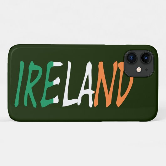 Ierland overlay op Iers vlaggenschip Case-Mate iPhone Case (Achterkant (horizontaal))