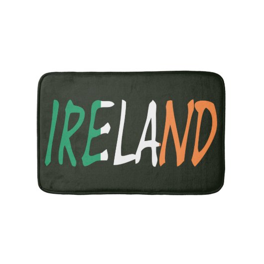 Ierland overlay op Ierse vlag bmcnt Badmat (Voorkant)