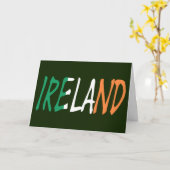 Ierland overlay op Ierse vlag gcnt Kaart (Gele Bloem)