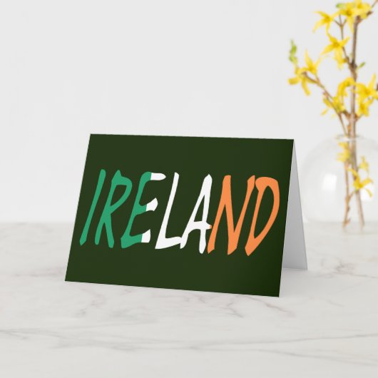 Ierland overlay op Ierse vlag gcnt Kaart (Gele Bloem)