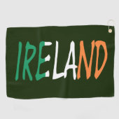 Ierland overlay op Ierse vlag gtcnm Golfhanddoek (Horizontaal)