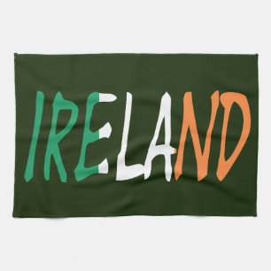 Ierland overlay op Ierse vlag ktcnt Theedoek