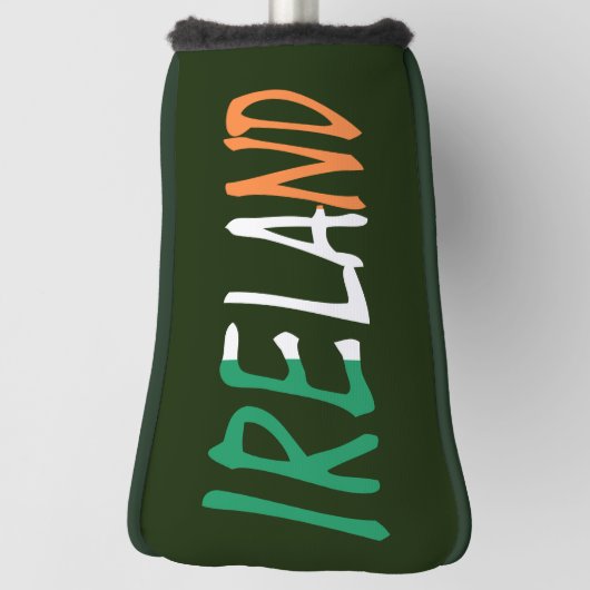 Ierland overlay op Ierse vlag pcnt Golfheadcover (Draai 90)