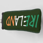 Ierland overlay op Ierse vlag pcnt Golfheadcover (Voorkant)