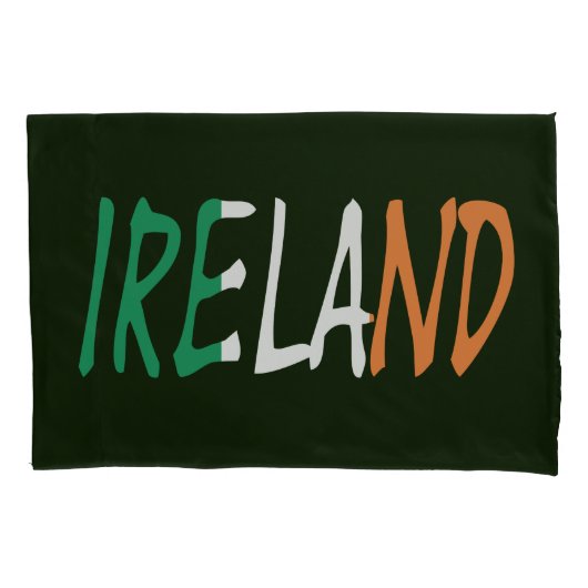 Ierland overlay op Ierse vlag pcnt Kussensloop (Voorkant)