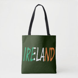 Ierland overlay op Ierse vlag stunt Tote Bag