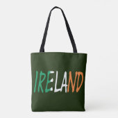Ierland overlay op Ierse vlag stunt Tote Bag (Achterkant)