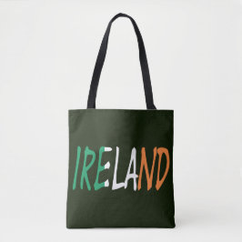 Ierland overlay op Ierse vlag stunt Tote Bag