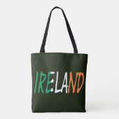 Ierland overlay op Ierse vlag stunt Tote Bag (Achterkant)