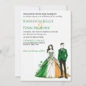 ierland paar bruiloft uitnodiging (Voorkant)