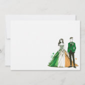 ierland paar bruiloft uitnodiging (Achterkant)