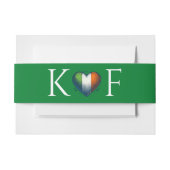 Ierland Paar Bruiloft Uitnodigingen Wikkel (Voorkant Voorbeeld)