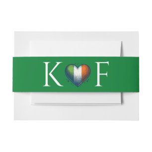 Ierland Paar Bruiloft Uitnodigingen Wikkel