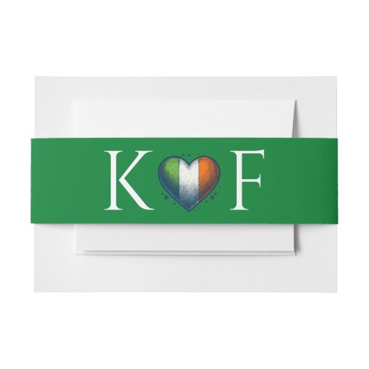 Ierland Paar Bruiloft Uitnodigingen Wikkel (Voorkant Voorbeeld)