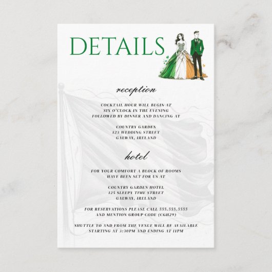 Ierland Paar Informatiekaartje (Voorkant)