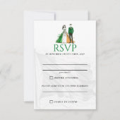 Ierland Paar RSVP-kaart RSVP Kaartje (Voorkant)