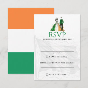 Ierland Paar RSVP-kaart RSVP Kaartje