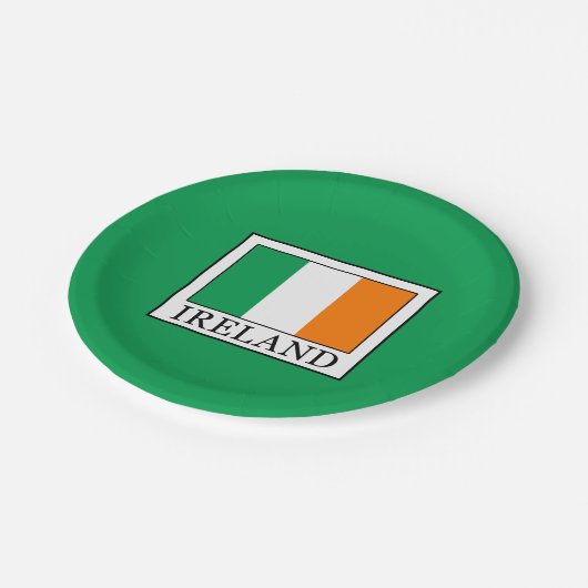 Ierland Papieren Bordje (Gekanteld)