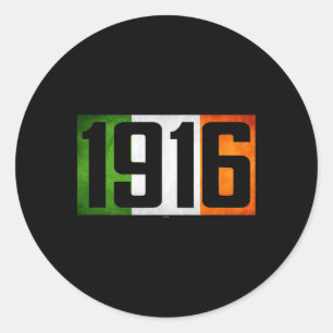 Ierland Pasen stijgt in 1916 Ierse opstand vlag Te Ronde Sticker