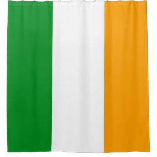 Ierland Patriotic Tricolor Flag Oranje White Green Douchegordijn