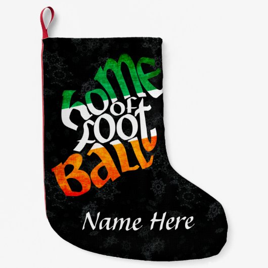 Ierland Peil Ghaelach Gaelic Christmas Stocking Kleine Kerstsok (Voorkant)