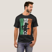 Ierland Periodic Table Elements Irish Flag Leprech T-shirt (Voorkant volledig)