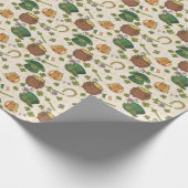  Ierland Pictogram Patroon Cadeaupapier (Hoek)