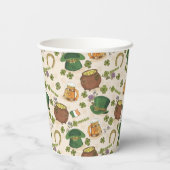  Ierland Pictogram Patroon Papieren Bekers (Achterkant)