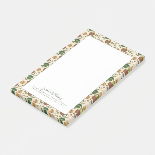  Ierland Pictogram Patroon Post-it® Notes (Schuin)