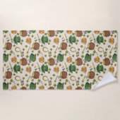  Ierland Pictogram Patroon Strandlaken (Voorkant)