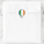 Ierland Pin Locatie Vlag Ronde Sticker (Tas)