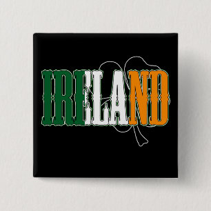 IERLAND PIN VIERKANTE BUTTON 5,1 CM