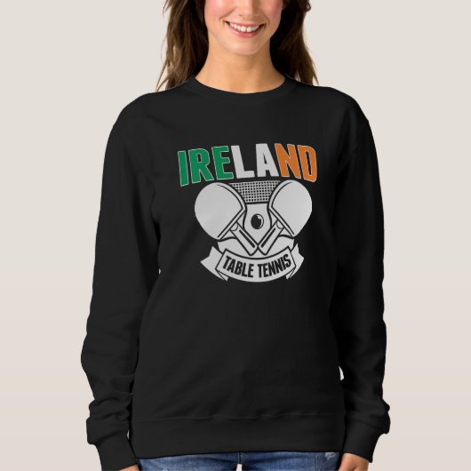 Ierland Ping Pong   Ierse Tafeltennis Team Support Trui (Voorkant)