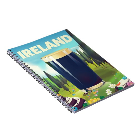 Ierland Pint Reisposter Notitieboek (Rechterzijde)