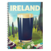 Ierland Pint Reisposter Notitieboek (Voorkant)