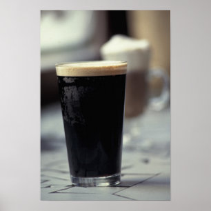 Ierland. Pint stout. Poster